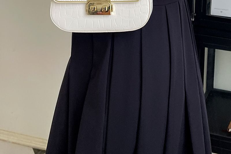 Bag Faux Shoulder Leather Flap