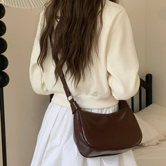 Shoulder Plain Bag Faux Leather