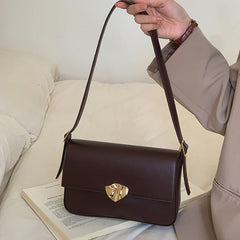 Faux Bag Shoulder Flap Leather