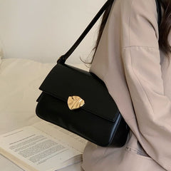 Faux Bag Shoulder Flap Leather