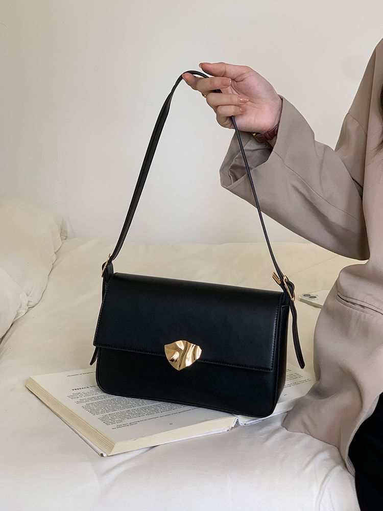 Faux Bag Shoulder Flap Leather