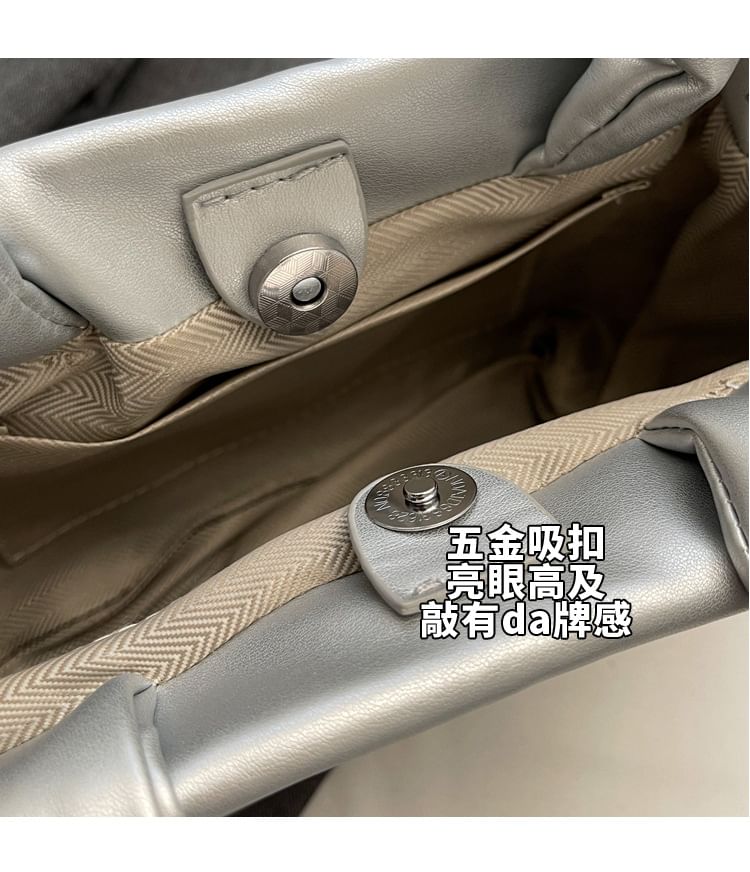 Bucket Top Bag Plain Handle