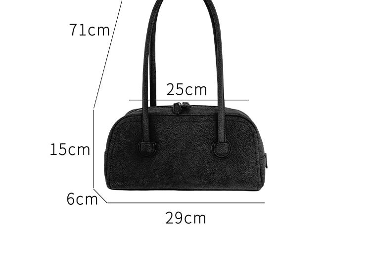 Faux Bag Shoulder Leather Plain