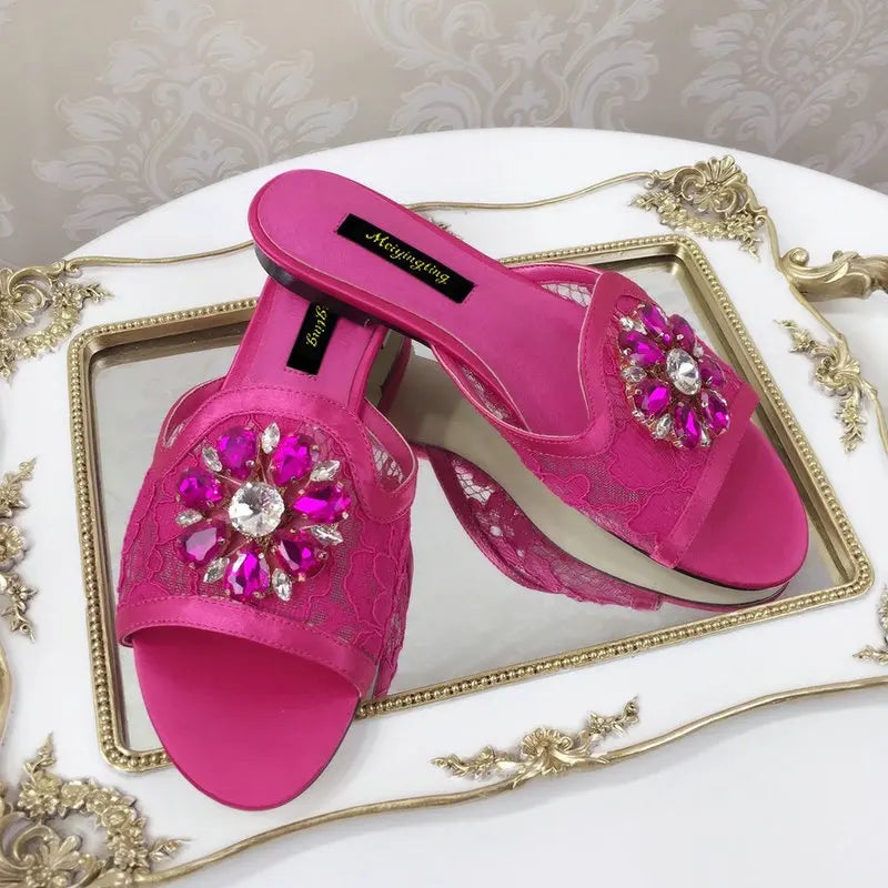 Ladies Lace Wedding Shoes