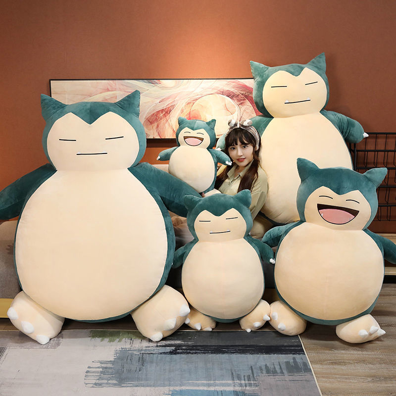 Große Größe 200 cm Snorlax Anime Weiche Puppe Plüschtiere Kissen Nur Bettbezug (keine Füllung) mit Reißverschluss Kindergeschenk 