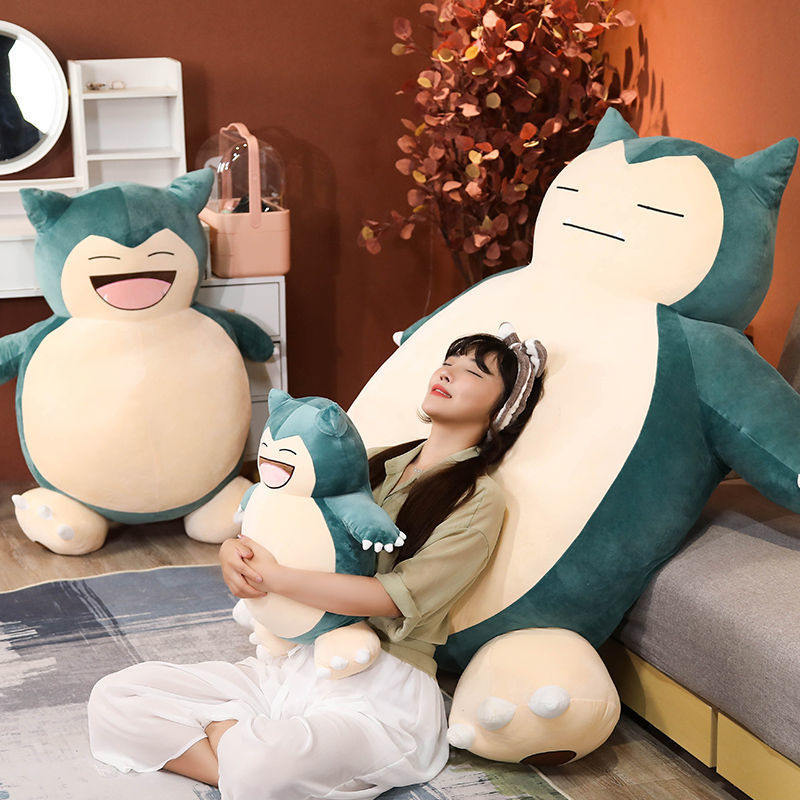 Große Größe 200 cm Snorlax Anime Weiche Puppe Plüschtiere Kissen Nur Bettbezug (keine Füllung) mit Reißverschluss Kindergeschenk 