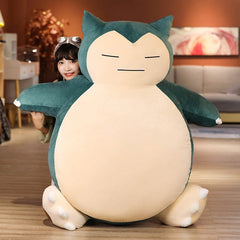 Große Größe 200 cm Snorlax Anime Weiche Puppe Plüschtiere Kissen Nur Bettbezug (keine Füllung) mit Reißverschluss Kindergeschenk 