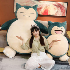 Große Größe 200 cm Snorlax Anime Weiche Puppe Plüschtiere Kissen Nur Bettbezug (keine Füllung) mit Reißverschluss Kindergeschenk 