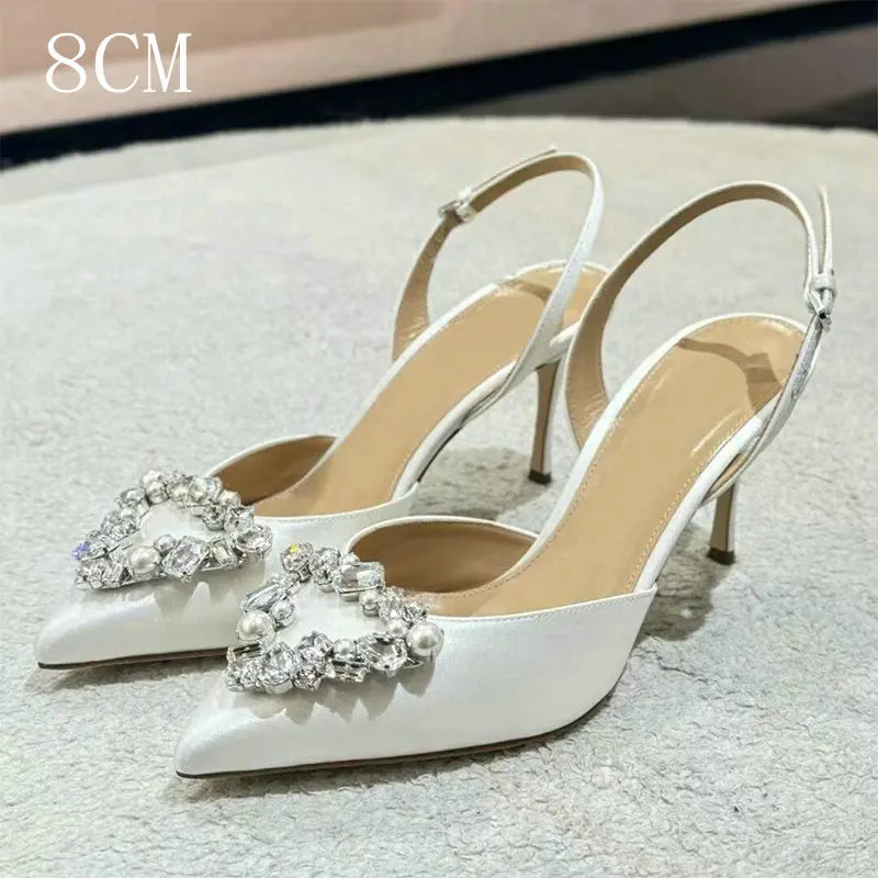 Love Rhinestone Pointy Stiletto Heel