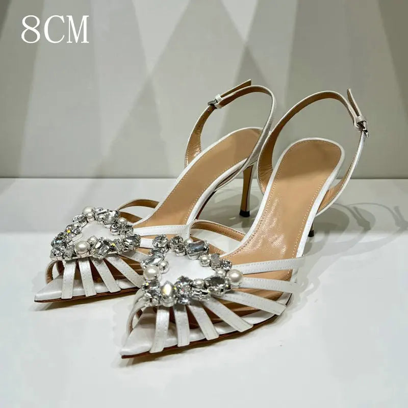 Love Rhinestone Pointy Stiletto Heel