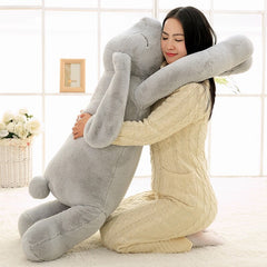 Schönes Riesentier 90cm 120cm Weiches Cartoon-Häschen mit großen Ohren Plüschtier Kaninchen Gefülltes Kissen Mädchen Geschenk 