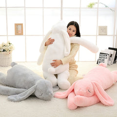 Schönes Riesentier 90cm 120cm Weiches Cartoon-Häschen mit großen Ohren Plüschtier Kaninchen Gefülltes Kissen Mädchen Geschenk 