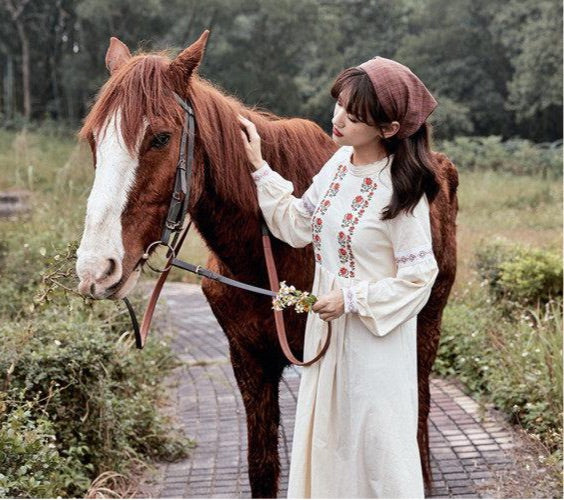 Mountain Traveller Mori Girl Vintage-style Cottagecore Dress