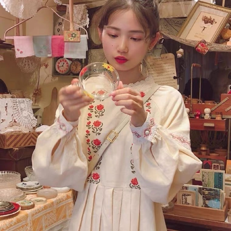 Mountain Traveller Mori Girl Vintage-style Cottagecore Dress
