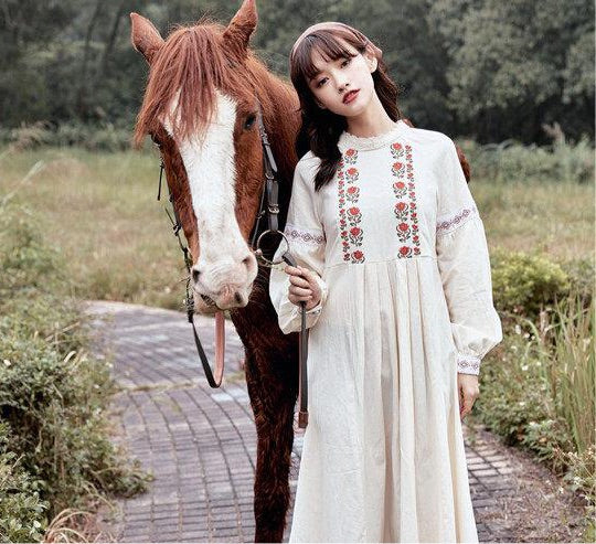 Mountain Traveller Mori Girl Vintage-style Cottagecore Dress