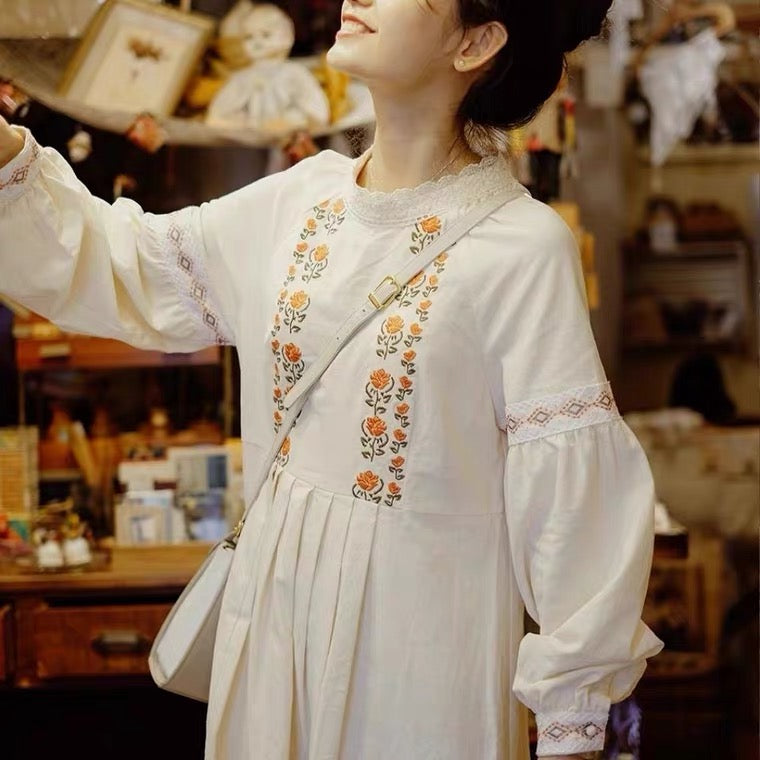 Mountain Traveller Mori Girl Vintage-style Cottagecore Dress
