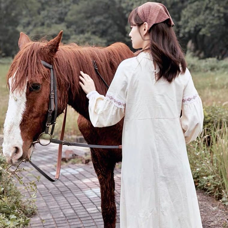 Mountain Traveller Mori Girl Vintage-style Cottagecore Dress