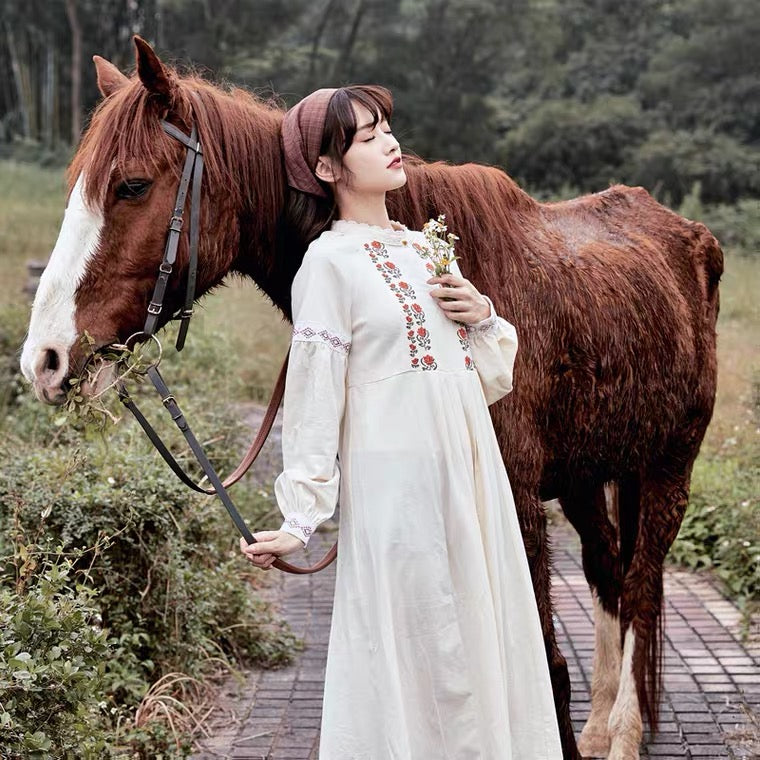 Mountain Traveller Mori Girl Vintage-style Cottagecore Dress