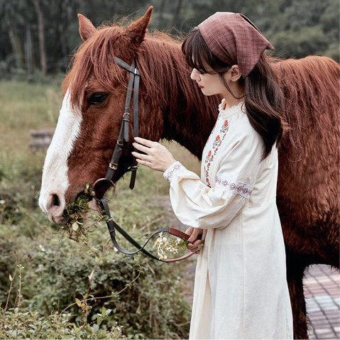Mountain Traveller Mori Girl Vintage-style Cottagecore Dress