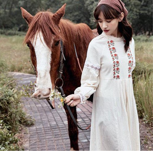 Mountain Traveller Mori Girl Vintage-style Cottagecore Dress