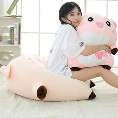 New 80cm Large Size Pig Plush Toys Kids Cushion Pillow Soft Car Sofa Calm Animal Stuffed Dolls Children Birthday Christmas Gift
