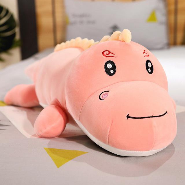 Neues großes, langes, schönes Dinosaurier-Plüschtier, weiches Cartoon-Tier, Dinosaurier, gefüllte Puppe, Freundkissen, Kinder, Mädchen, Geburtstagsgeschenk 