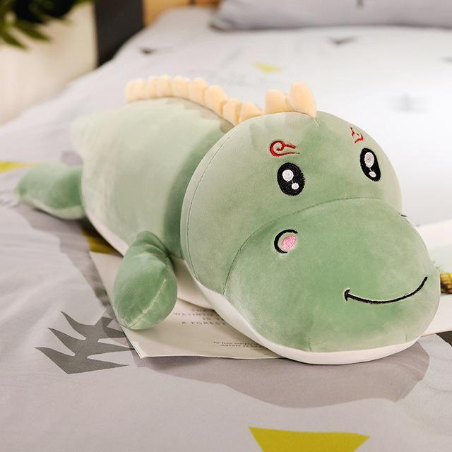 Neues großes, langes, schönes Dinosaurier-Plüschtier, weiches Cartoon-Tier, Dinosaurier, gefüllte Puppe, Freundkissen, Kinder, Mädchen, Geburtstagsgeschenk 