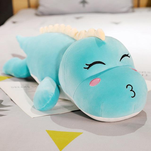Neues großes, langes, schönes Dinosaurier-Plüschtier, weiches Cartoon-Tier, Dinosaurier, gefüllte Puppe, Freundkissen, Kinder, Mädchen, Geburtstagsgeschenk 