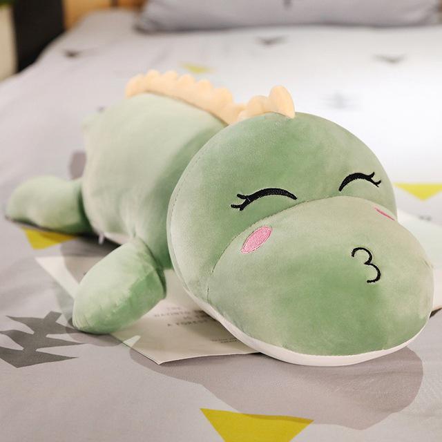 Neues großes, langes, schönes Dinosaurier-Plüschtier, weiches Cartoon-Tier, Dinosaurier, gefüllte Puppe, Freundkissen, Kinder, Mädchen, Geburtstagsgeschenk 