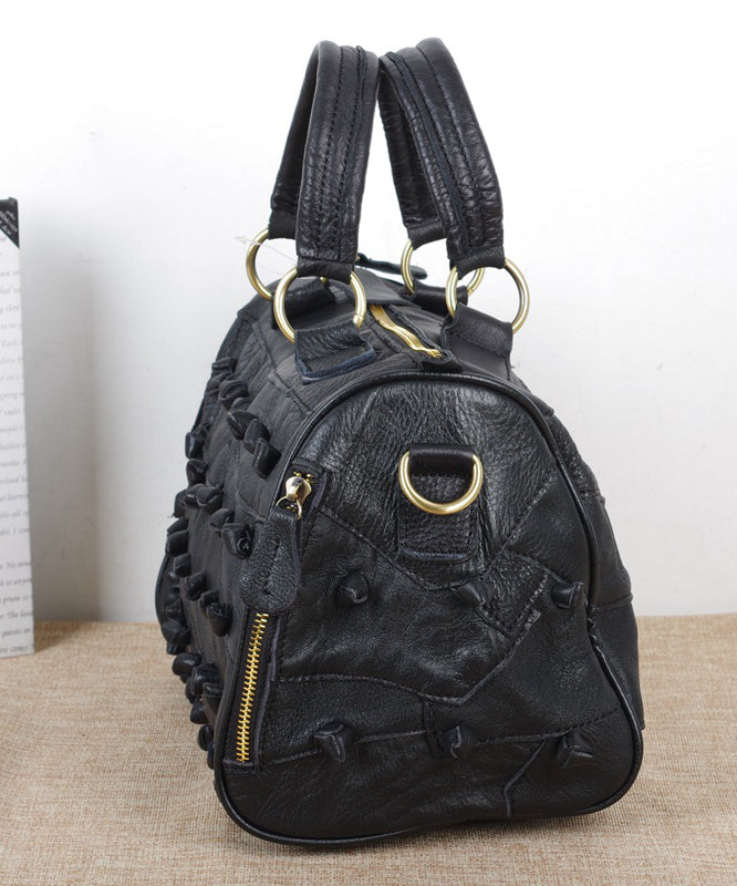 Boutique Polychrome Calf Leather patchwork Tote Handbag