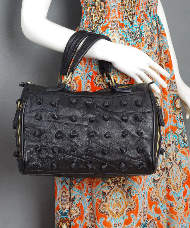 Boutique Polychrome Calf Leather patchwork Tote Handbag