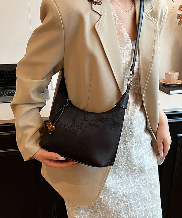 Chinese Style Beige Embroidered Crossbody Bag II038