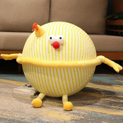 Neues aufblasbares Sofa Plüschspielzeug Niedliches Huhn Kreatives Netzwerk Cartoon Yoga Ball Grenzüberschreitendes Geschenk für Freundin 