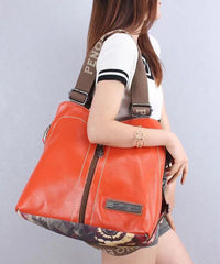 Original Design Print Patchwork Large Capacity Messenger Bag