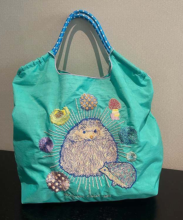 Style Embroidery Large Capacity Nylon Shopping Bag SX1014