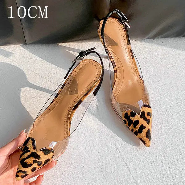 PVC Transparent Pointy Head High Heel