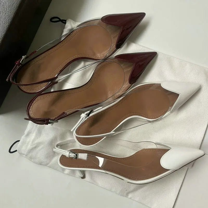 PVC Transparent Pointy Head High Heel