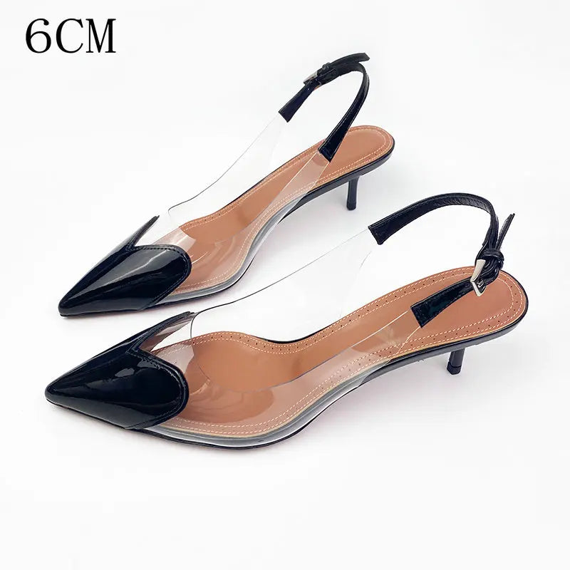 PVC Transparent Pointy Head High Heel