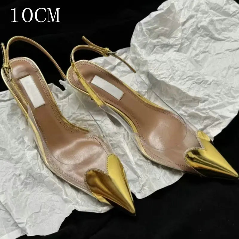 PVC Transparent Pointy Head High Heel