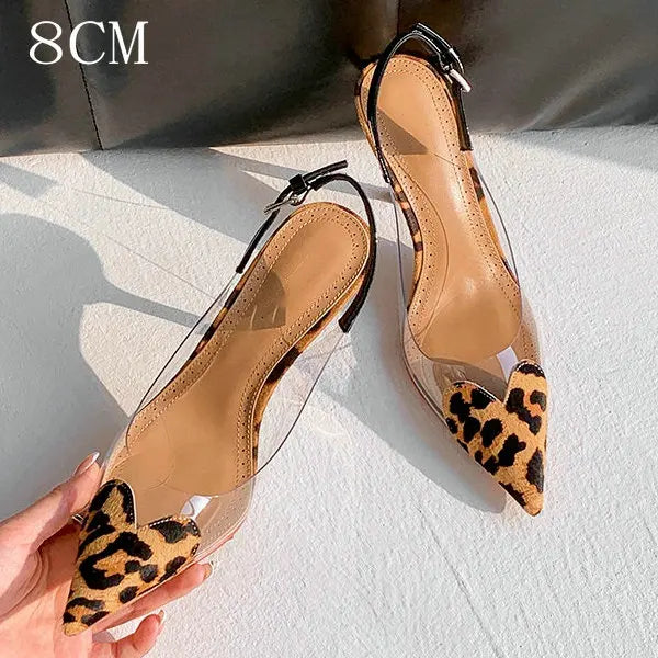 PVC Transparent Pointy Head High Heel