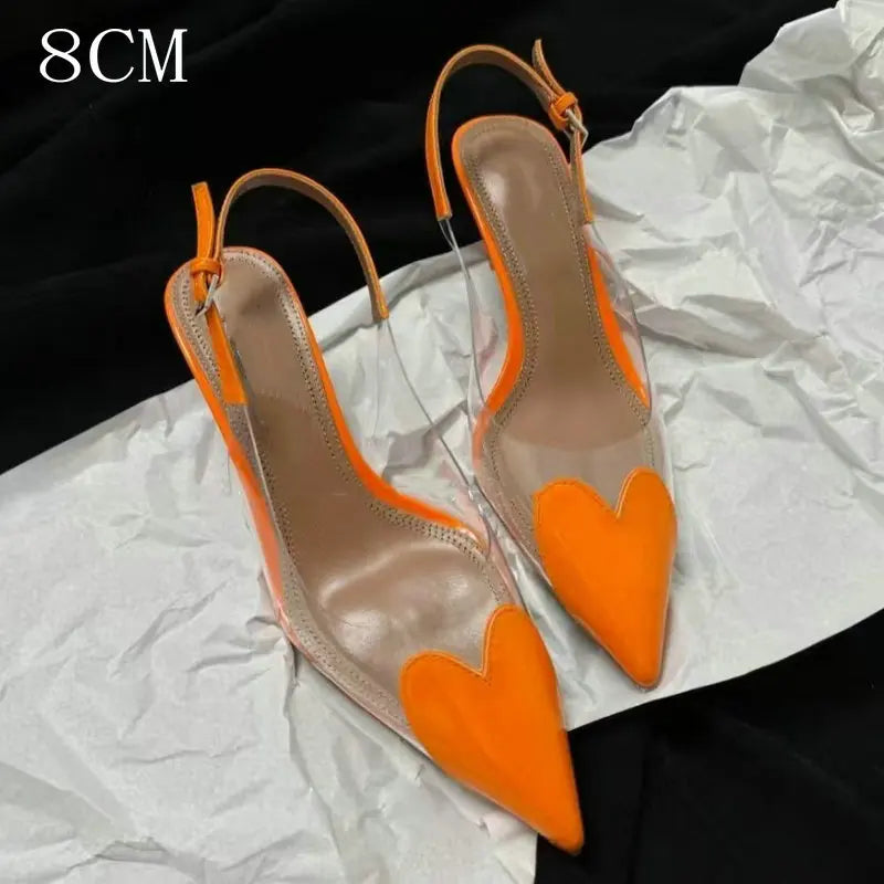 PVC Transparent Pointy Head High Heel