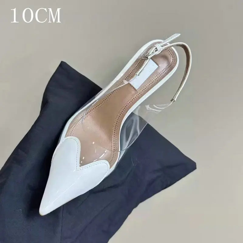 PVC Transparent Pointy Head High Heel