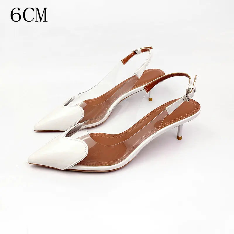 PVC Transparent Pointy Head High Heel
