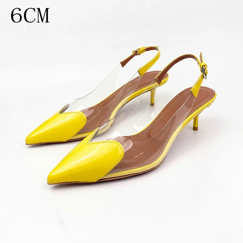 PVC Transparent Pointy Head High Heel