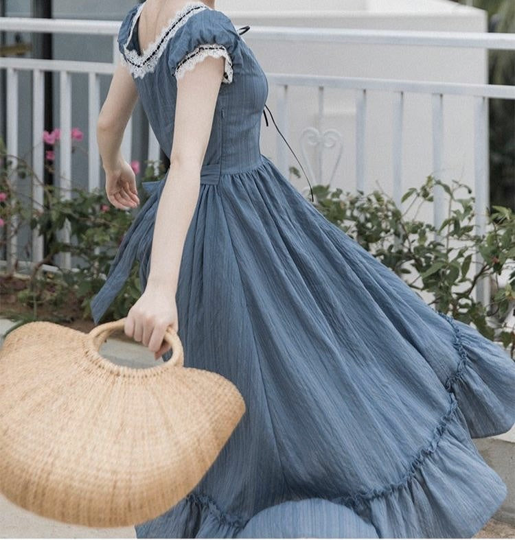 Nightfall Poem Vintage-style Romantic Academia Dress