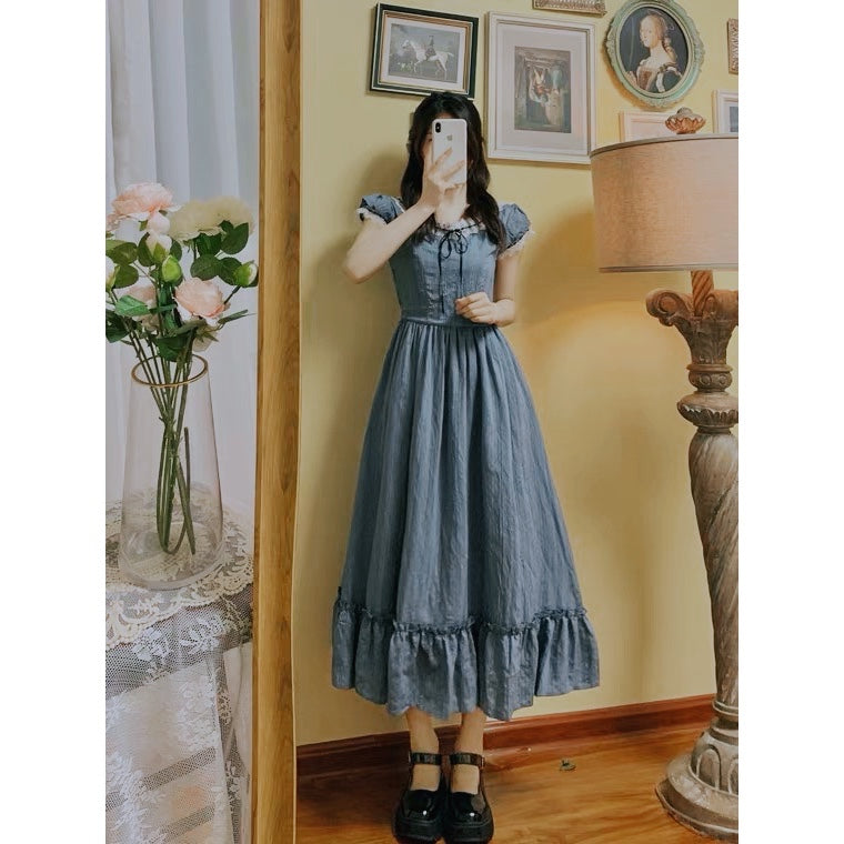 Nightfall Poem Vintage-style Romantic Academia Dress