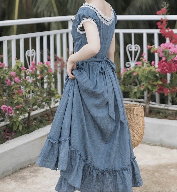 Nightfall Poem Vintage-style Romantic Academia Dress