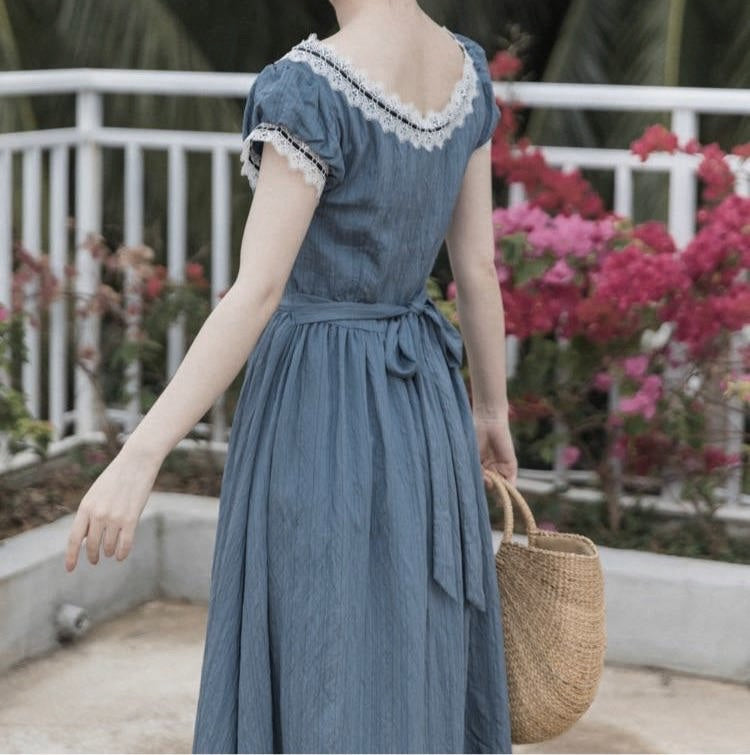Nightfall Poem Vintage-style Romantic Academia Dress