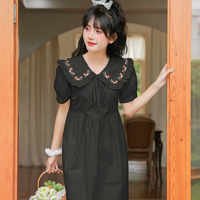 Nightfruit Dark Cottagecore Dress