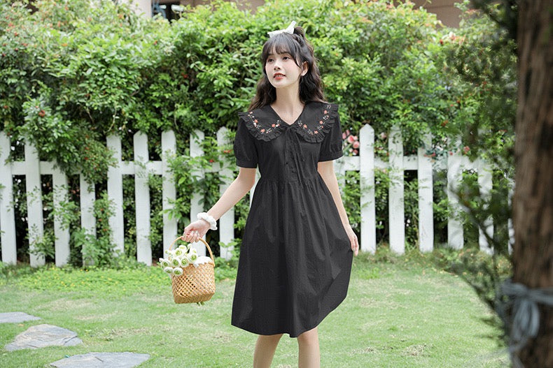 Nightfruit Dark Cottagecore Dress